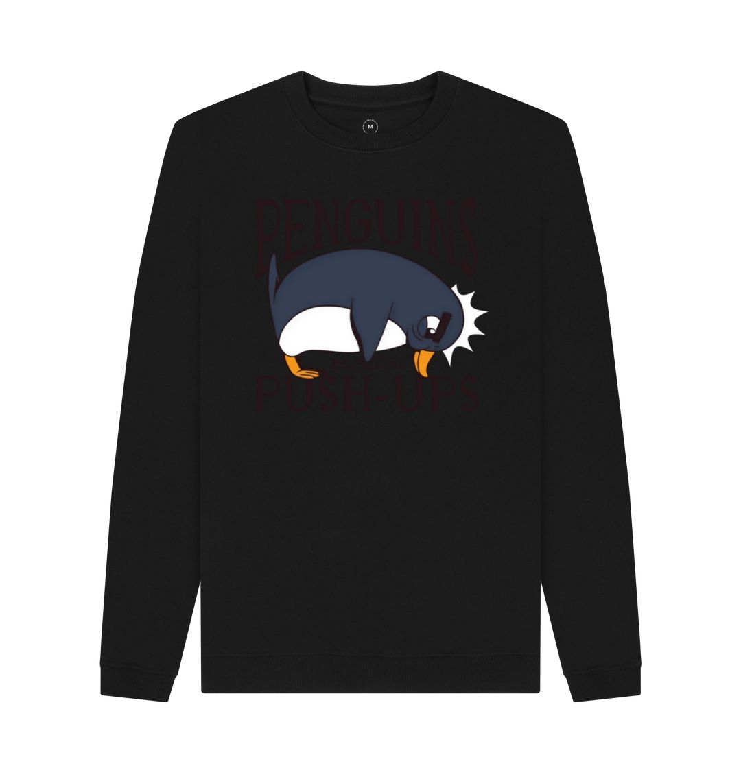 Black Penguins Hate Push-Ups Men's Remill Sweater
