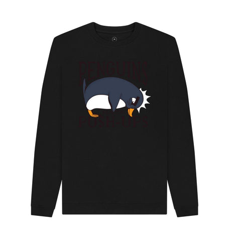 Black Penguins Hate Push-Ups Men's Remill Sweater