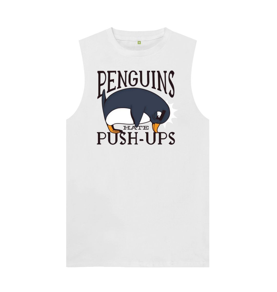 White Penguins Hate Push-Ups Men's Vest