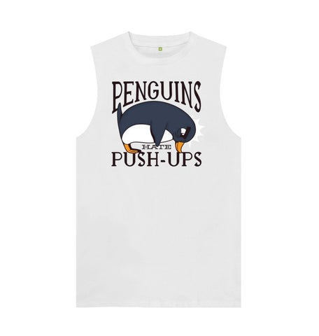 White Penguins Hate Push-Ups Men's Vest