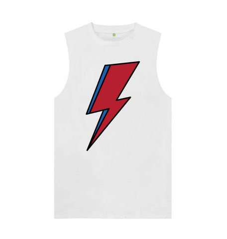 White Lightning Bolt Men's Vest