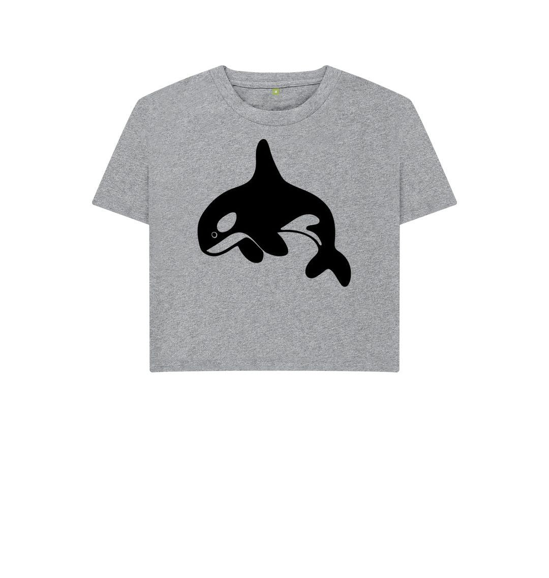 Athletic Grey Orca Women's Boxy Tee
