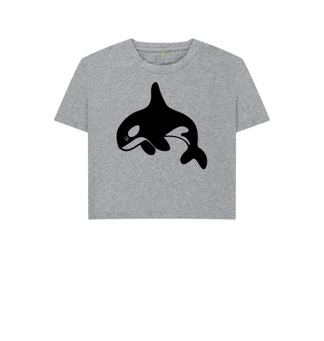Athletic Grey Orca Women's Boxy Tee