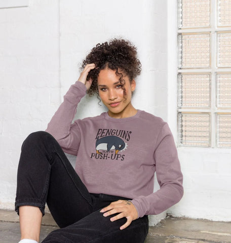 Penguins Hate Push-Ups Women's Boxy Jumper