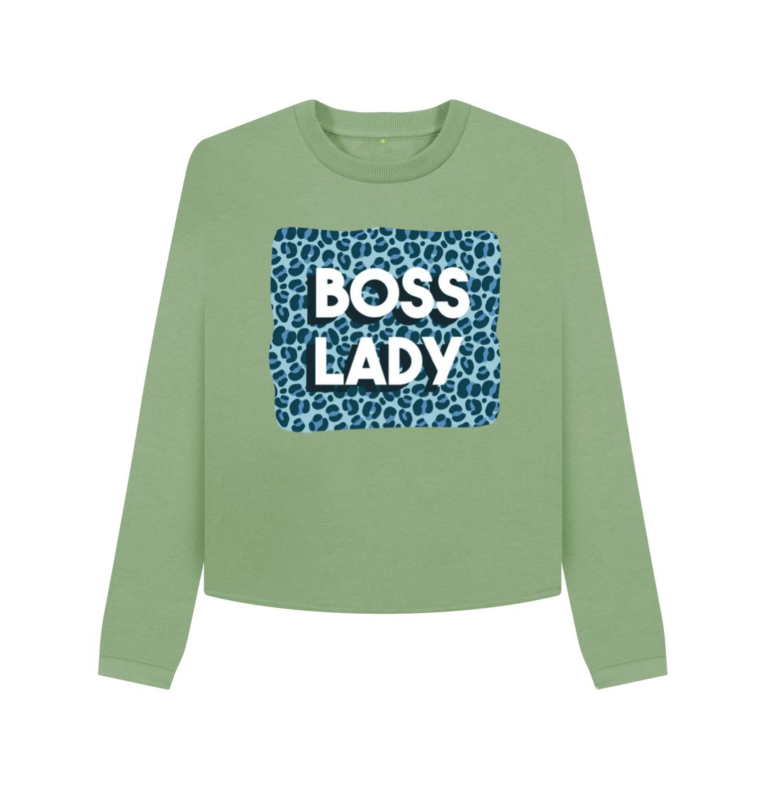 Sage Boss Lady Women's Boxy Jumper