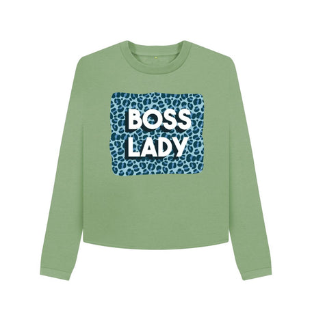 Sage Boss Lady Women's Boxy Jumper