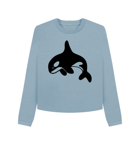 Stone Blue Orca Women's Boxy Jumper