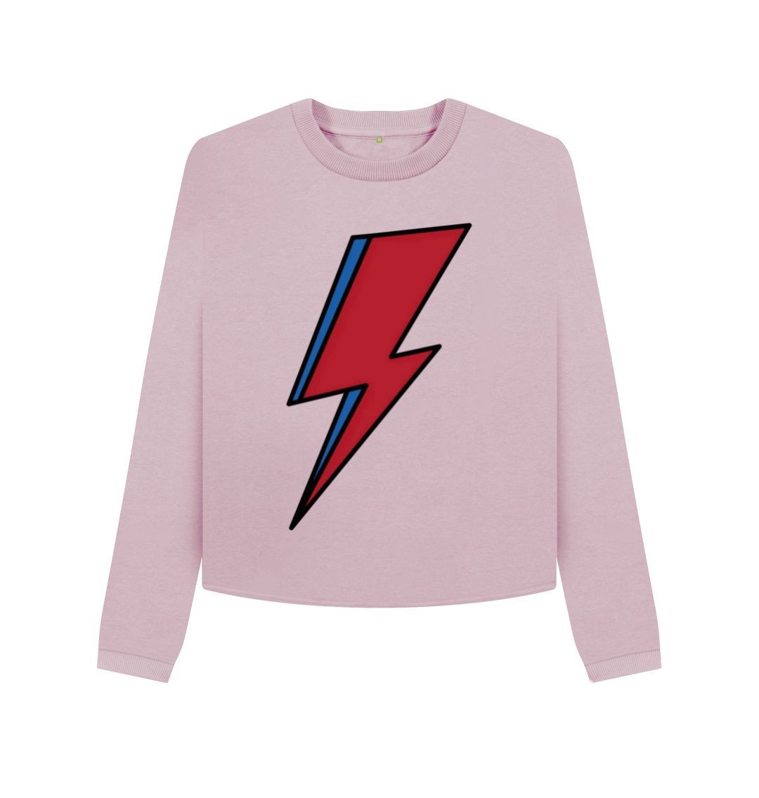Mauve Lightning Bolt Women's Boxy Jumper