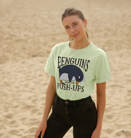 Penguins Hate Push-Ups Women's Relaxed Fit Tee