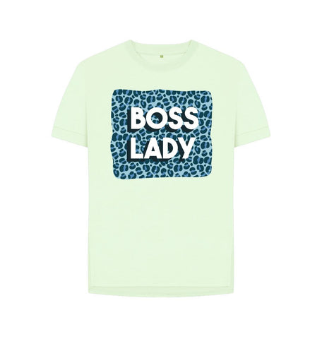 Pastel Green Boss Lady Women's Relaxed Fit Tee