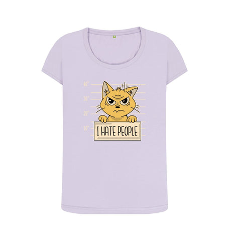 Violet I Hate People Women's Scoop Neck T-Shirt