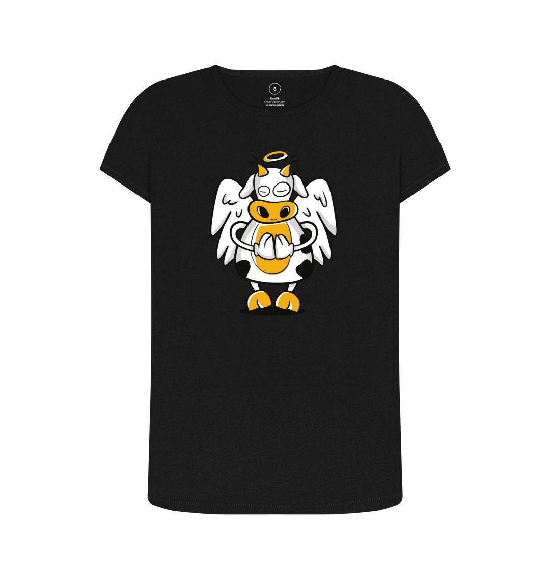 Black Angelic Cow Women's Remill T-Shirt