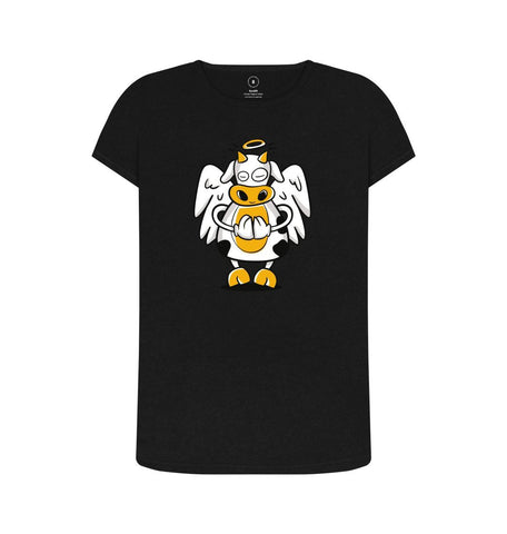 Black Angelic Cow Women's Remill T-Shirt
