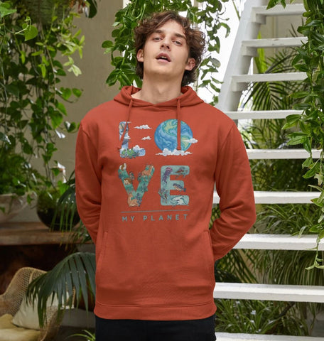 Love My Planet Men's Pullover Hoodie