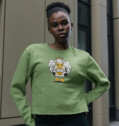 Angelic Cow Women's Boxy Jumper