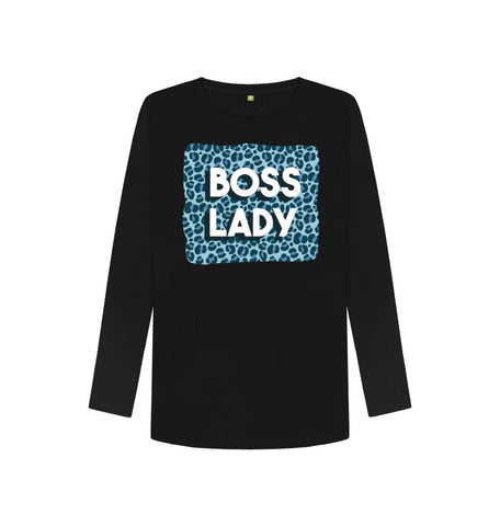 Black Boss Lady Women's Long Sleeve T-Shirt