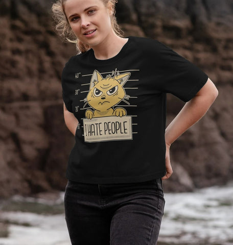 I Hate People Women's Boxy Tee