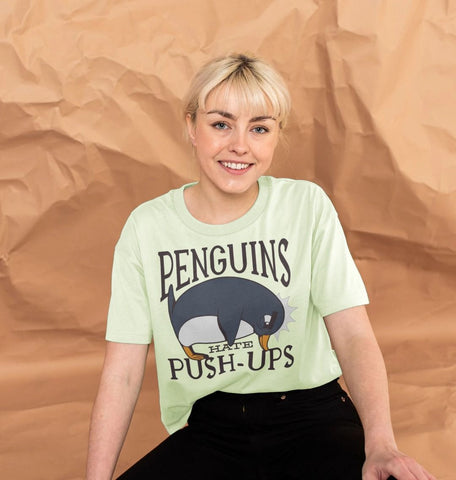 Penguins Hate Push-Ups Women's Boxy Tee