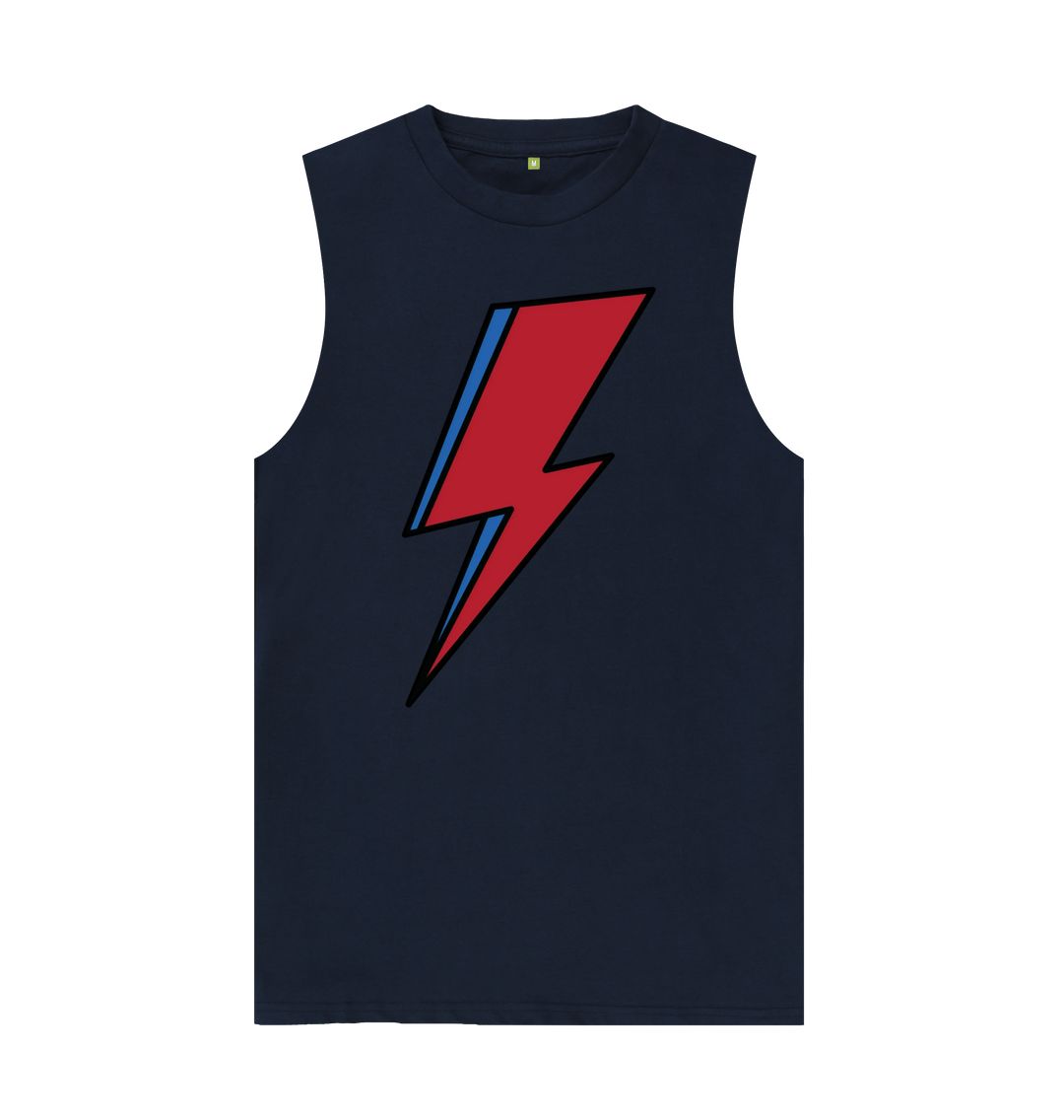 Navy Blue Lightning Bolt Men's Vest