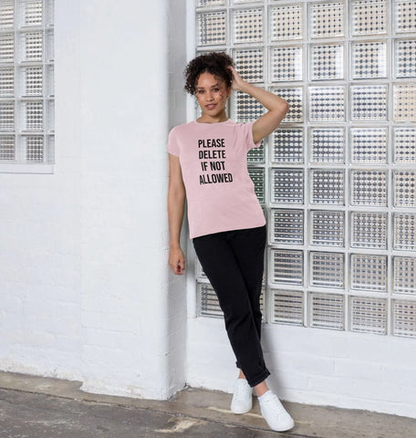Please Delete Women's Crew Neck T-Shirt