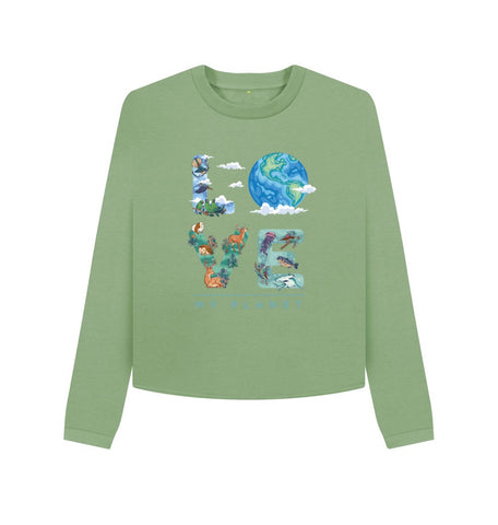 Sage Love My Planet Women's Boxy Jumper