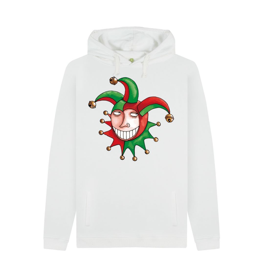 White Brugse Zot Men's Pullover Hoodie