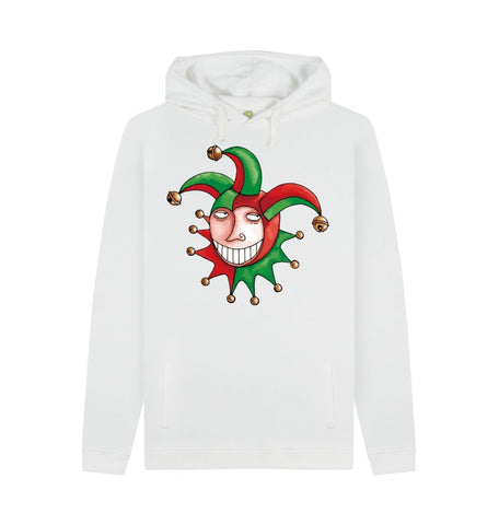 White Brugse Zot Men's Pullover Hoodie
