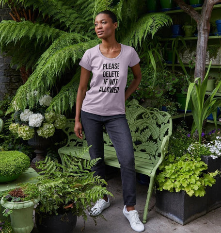 Please Delete Women's Scoop Neck T-Shirt