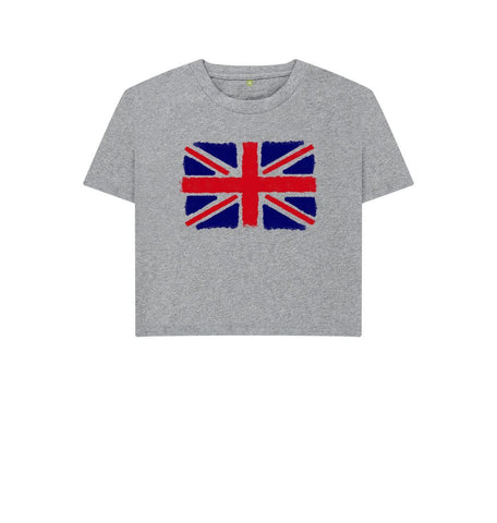 Athletic Grey Union Jack Women's Boxy Tee