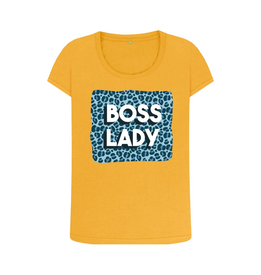 Mustard Boss Lady Women's Scoop Neck T-Shirt