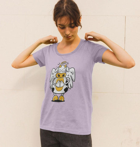 Angelic Cow Women's Scoop Neck T-Shirt