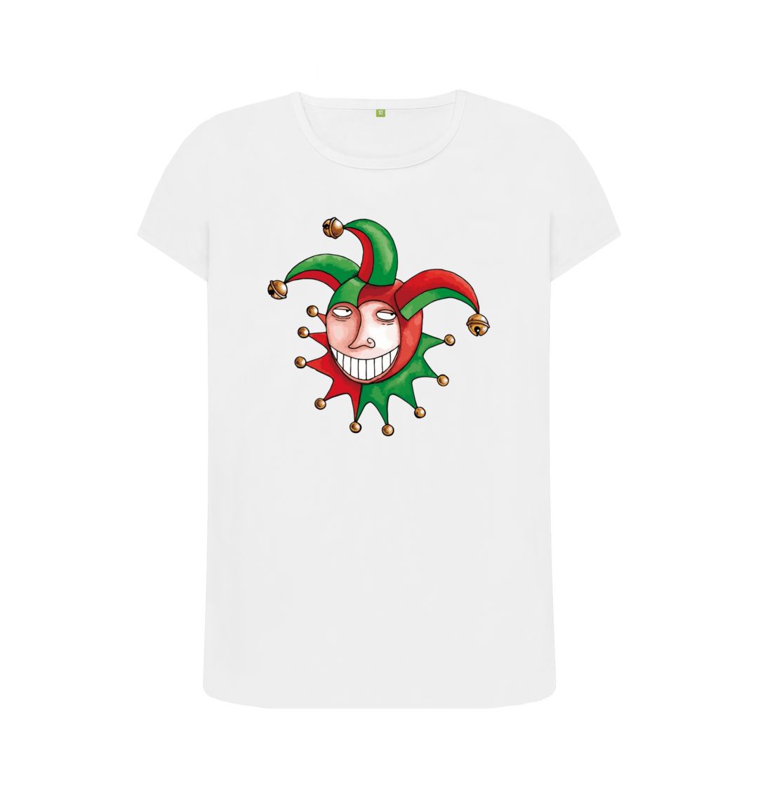 White Brugse Zot Women's Crew Neck T-Shirt