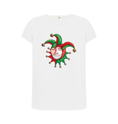 White Brugse Zot Women's Crew Neck T-Shirt
