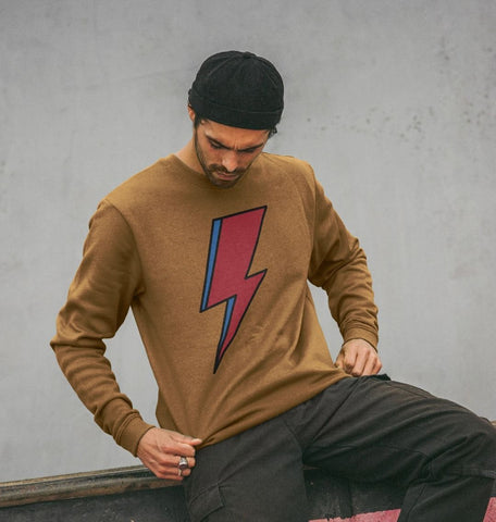 Lightning Bolt Men's Crew Neck Sweater