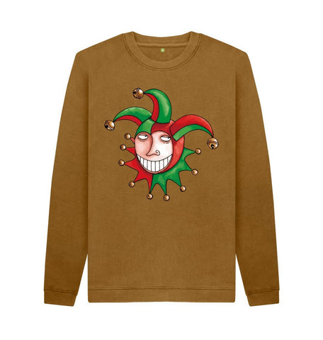 Brown Brugse Zot Men's Crew Neck Sweater