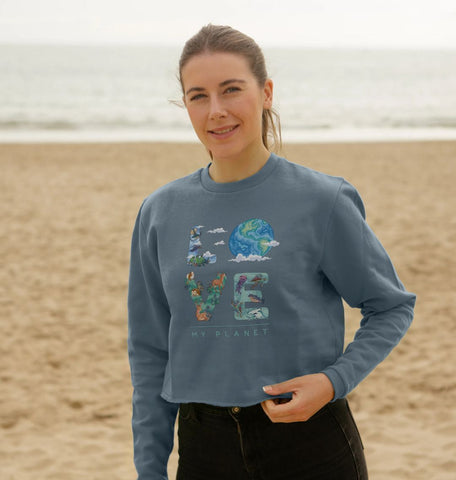 Love My Planet Women's Boxy Jumper