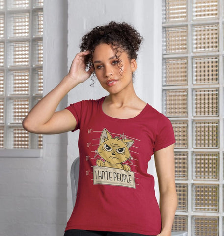 I Hate People Women's Scoop Neck T-Shirt