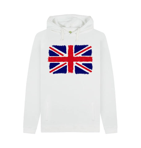 White Union Jack Men's Pullover Hoodie