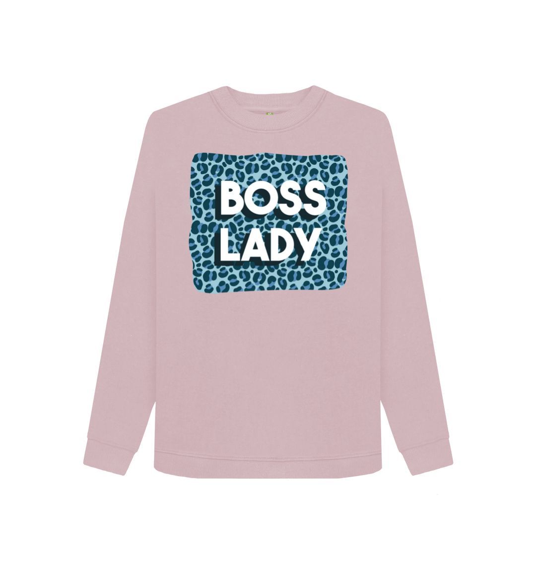 Mauve Boss Lady Women's Crewneck Sweater