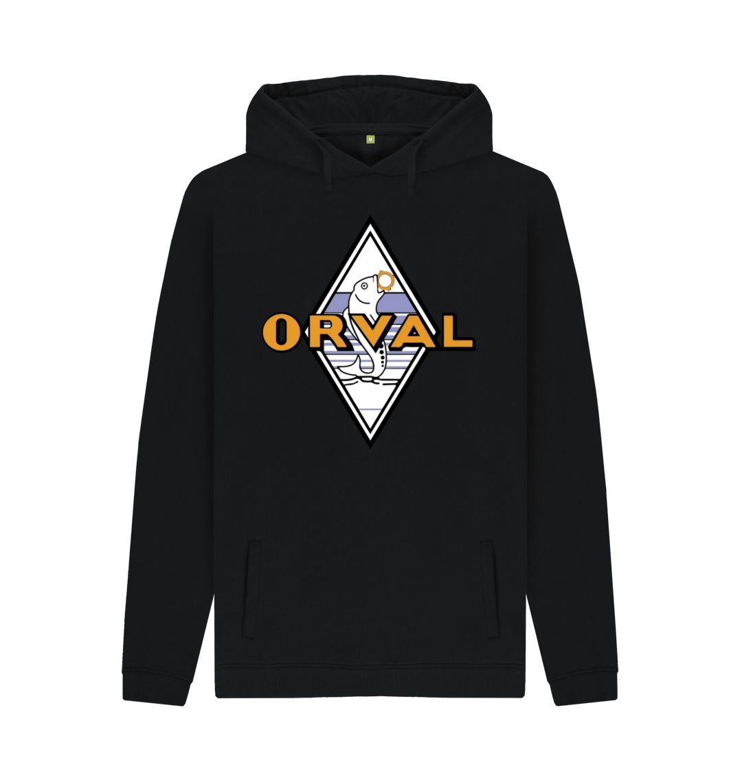 Black Orval Men's Pullover Hoodie