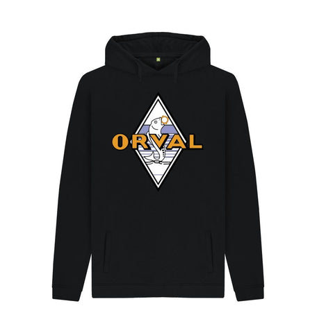 Black Orval Men's Pullover Hoodie