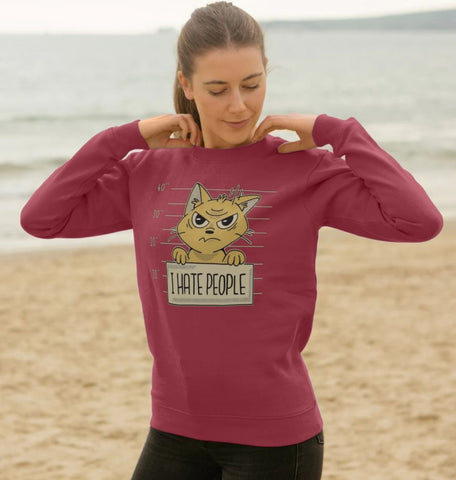 I Hate People Women's Crewneck Sweater