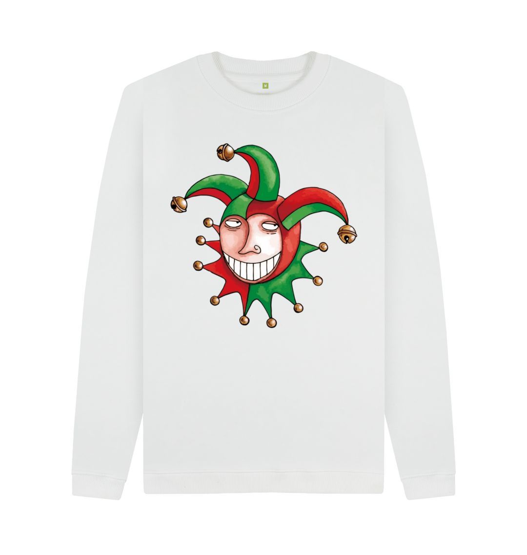 White Brugse Zot Men's Crew Neck Sweater