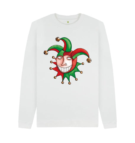 White Brugse Zot Men's Crew Neck Sweater