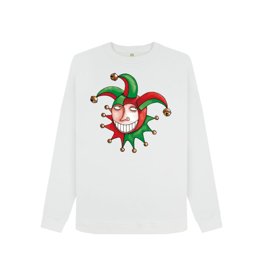 White Brugse Zot Women's Crewneck Sweater