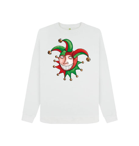 White Brugse Zot Women's Crewneck Sweater
