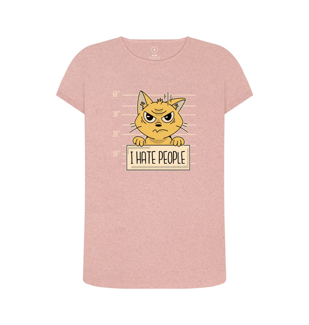 Sunset Pink I Hate People Women's Remill T-Shirt