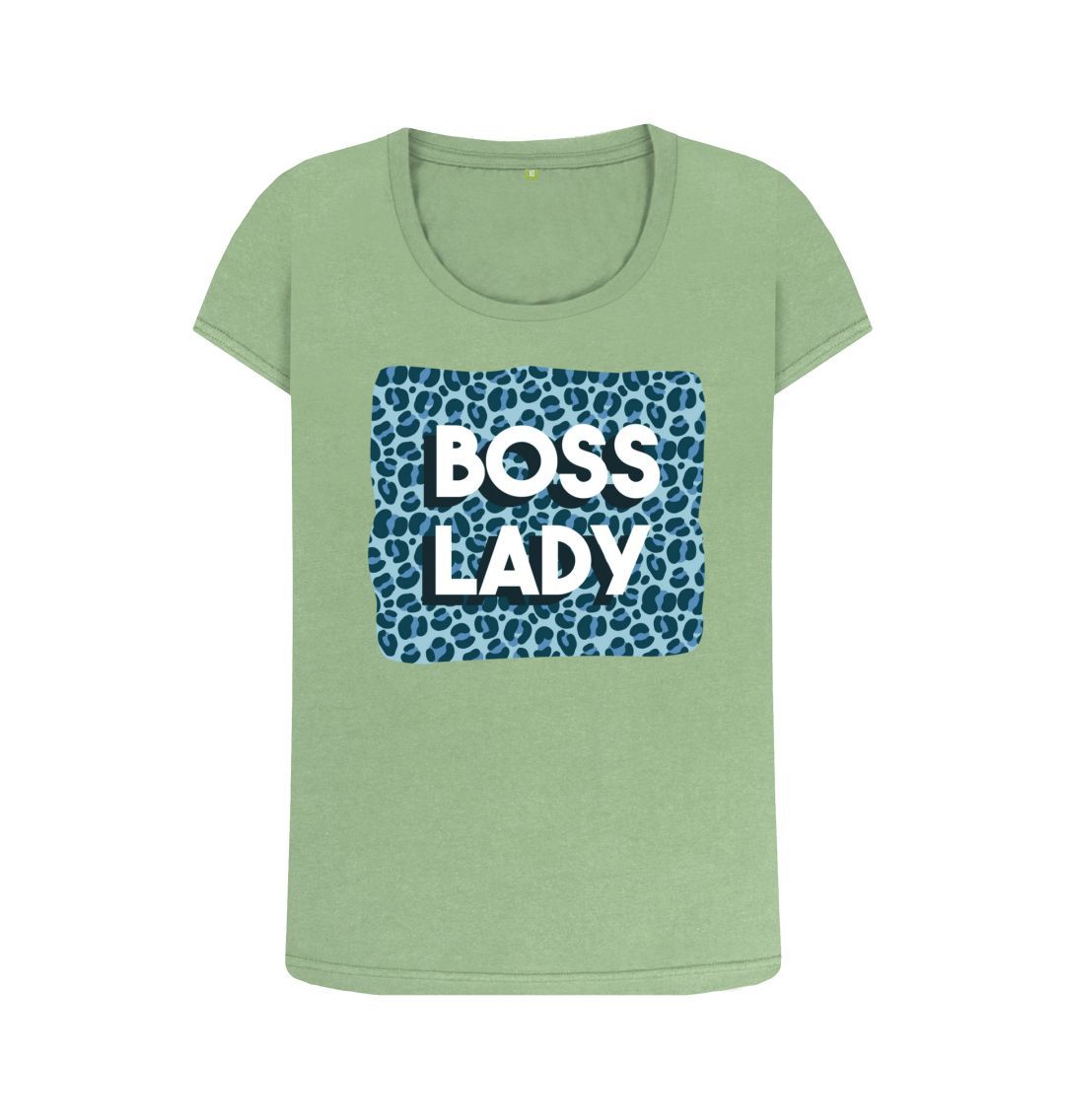 Sage Boss Lady Women's Scoop Neck T-Shirt