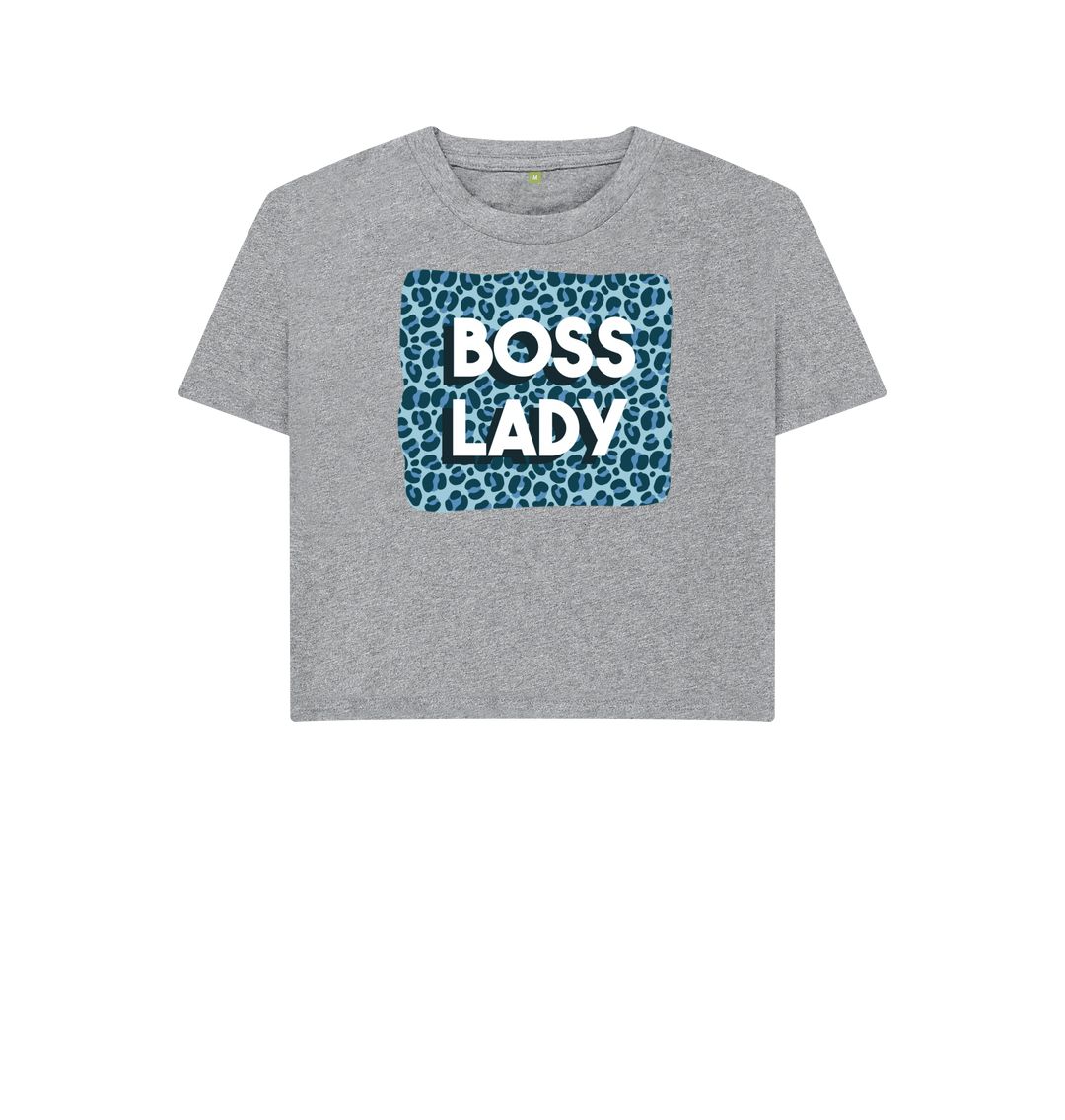 Athletic Grey Boss Lady Women's Boxy Tee