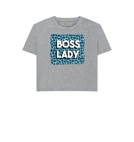 Athletic Grey Boss Lady Women's Boxy Tee